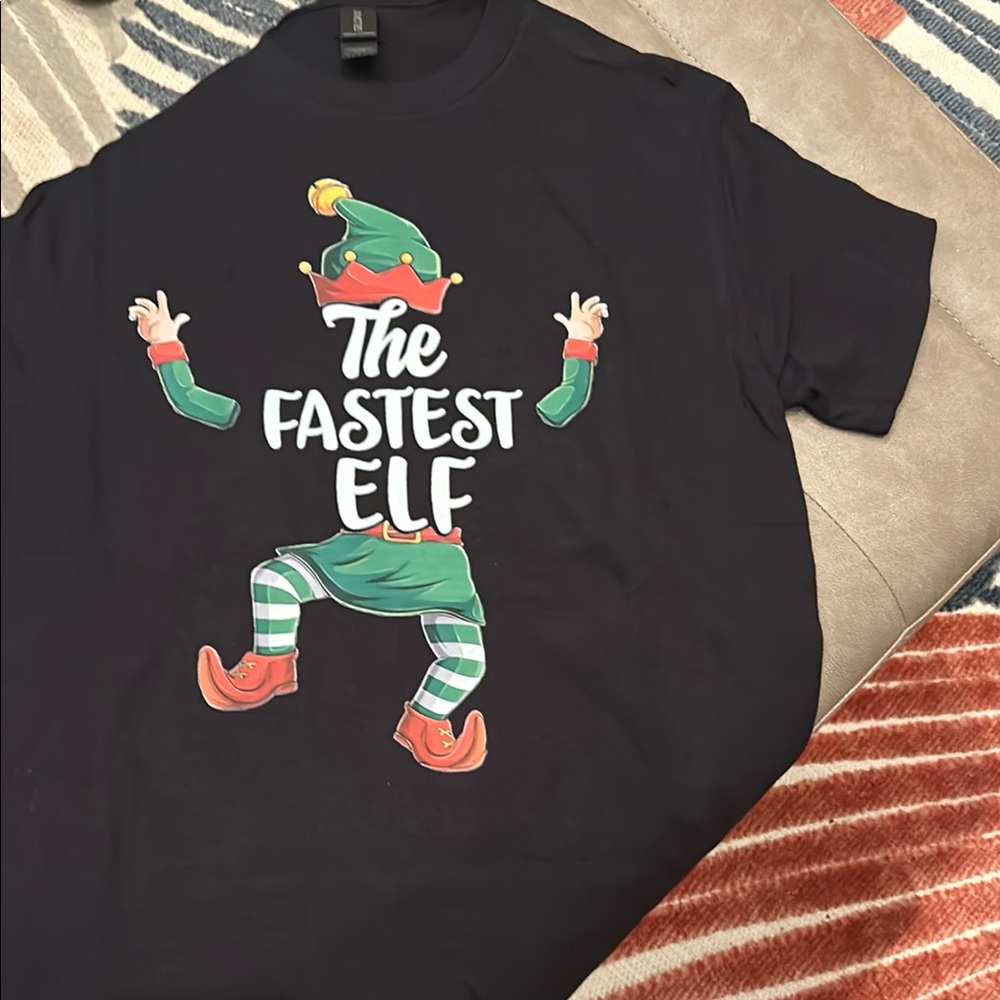 Black The Fastest Elf Men's Shirt